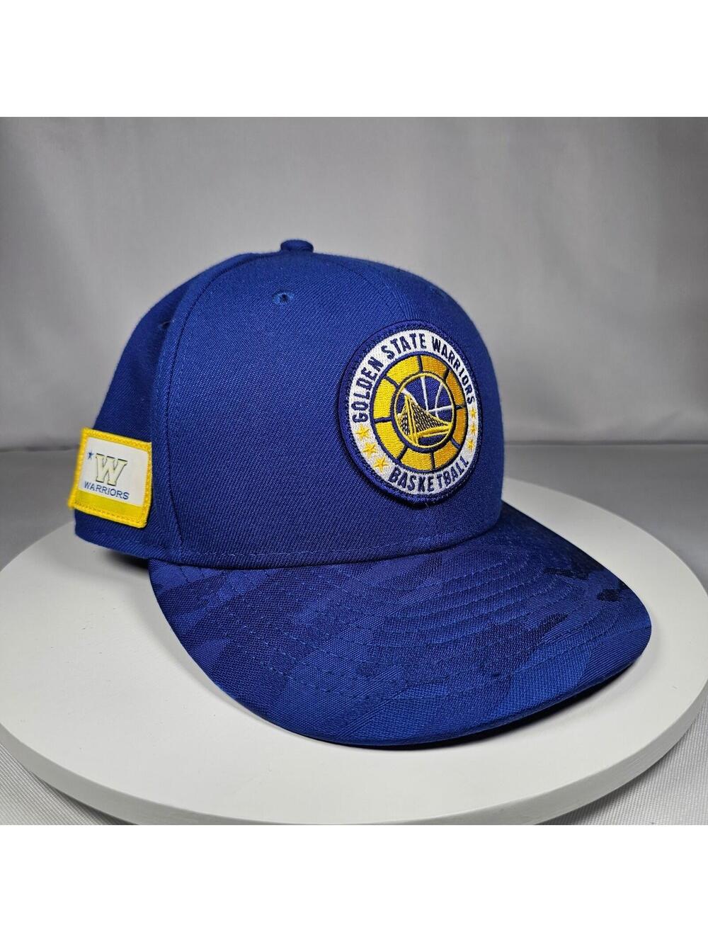 Golden State Warriors NBA New Era 59FIFTY Fitted Hat Cap Blue Men's 7¼